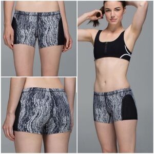 Lululemon Sweat 2 Swim Black and White Swim Shorts 10